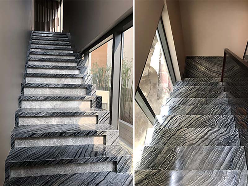 Cầu thang đá marble siver ware