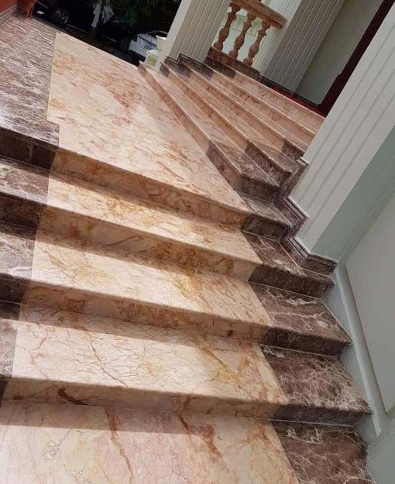 Bậc thềm đá marble sky gold