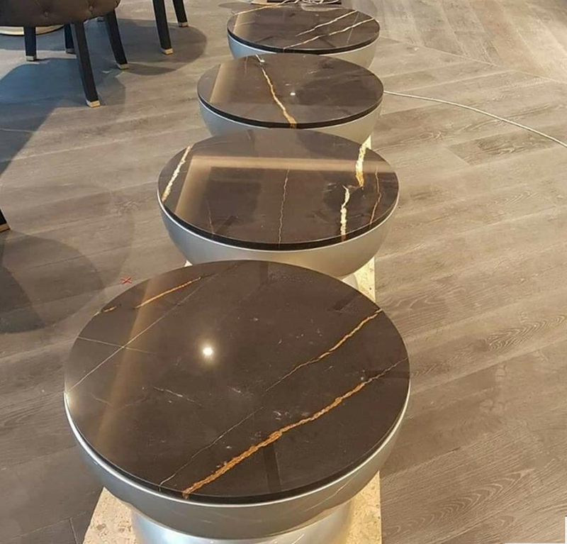 Đá marble laurent black and gold