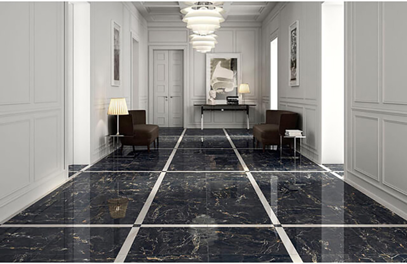 Đá marble golden portoro lát sàn