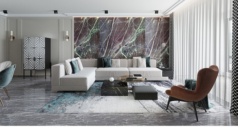 Đá marble grey light emperador ốp tường