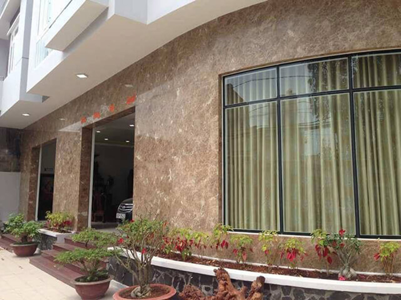 Đá hoa cương nâu tây ban nha ốp mặt tiền