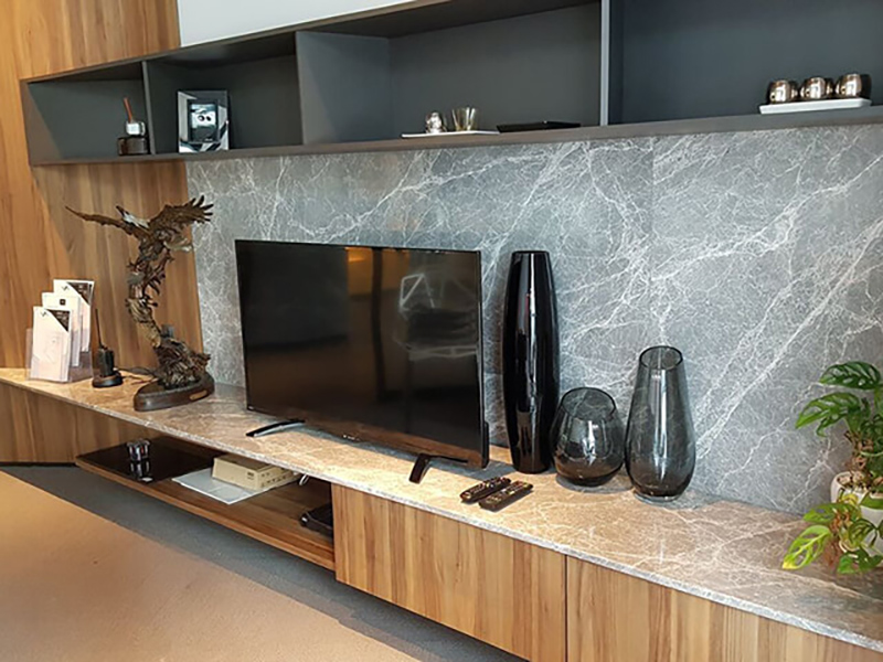 Đá marble tundra grey ốp tường