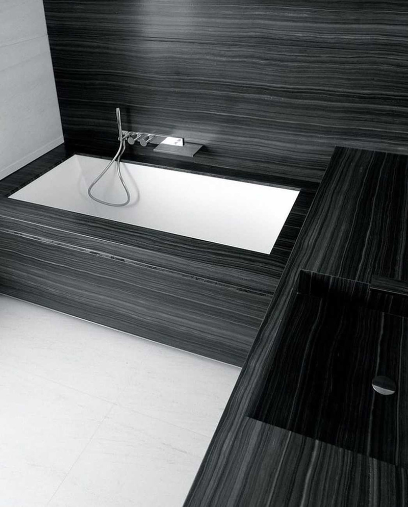 Đá marble wooden black