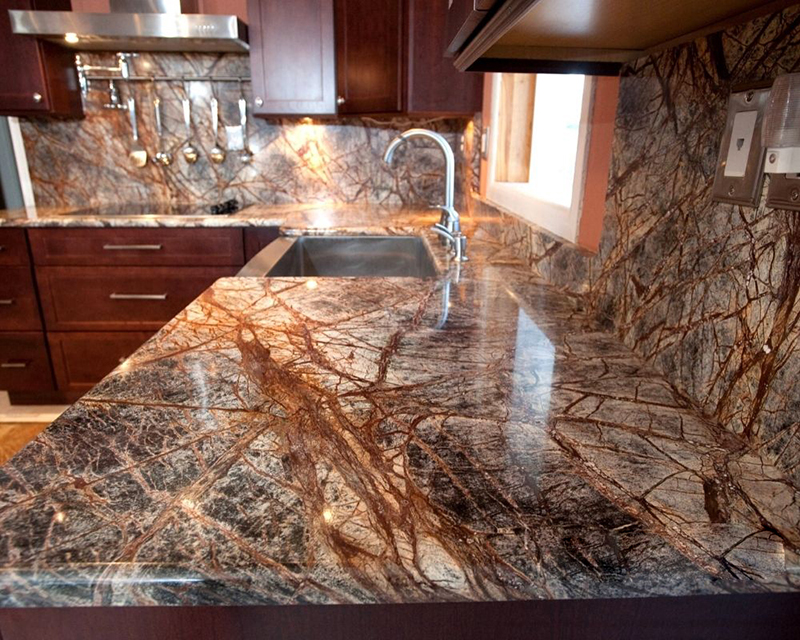 Đá marble rainforest brown