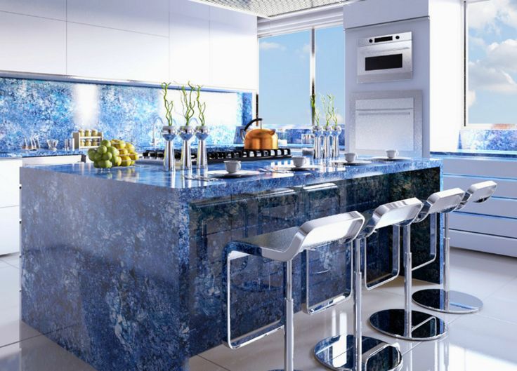 Đá Xanh Bahia Ốp Quầy Bar