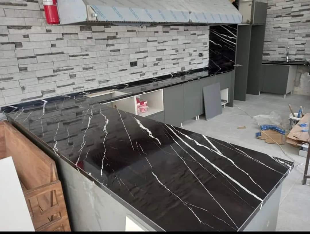 Đá Đen Tia Chớp Ốp Lavabo