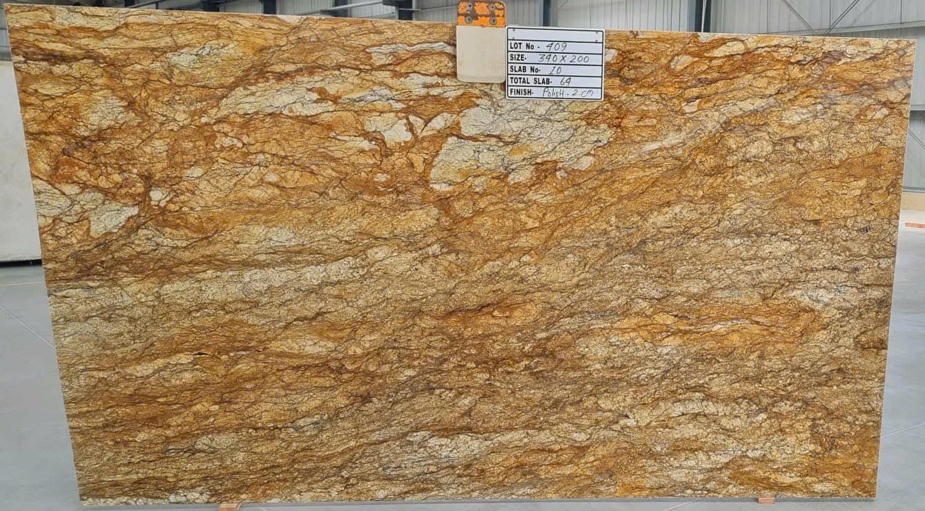 Đá Granite Golden Storm – Ốp Bếp, Cầu Thang, Quầy Bar
