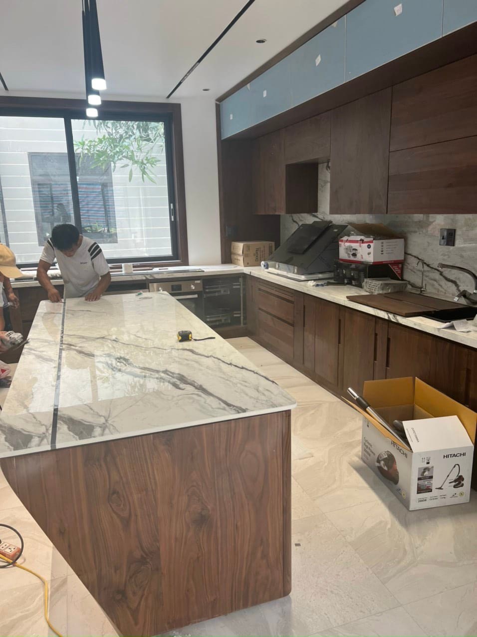 Giá Đá Lamar Modern Statuario Ốp Bàn Bếp, Quầy Bar, Mặt Tủ Gỗ