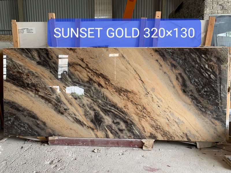 Đá Lamar Sunset Gold Ốp Mặt Bếp, Quầy Bar, Cầu Thang