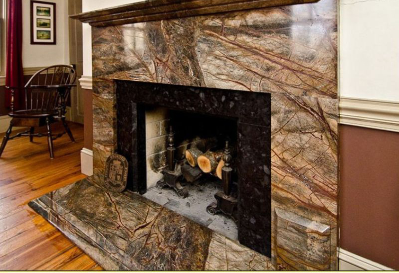 Đá marble rainforest brown trang trí