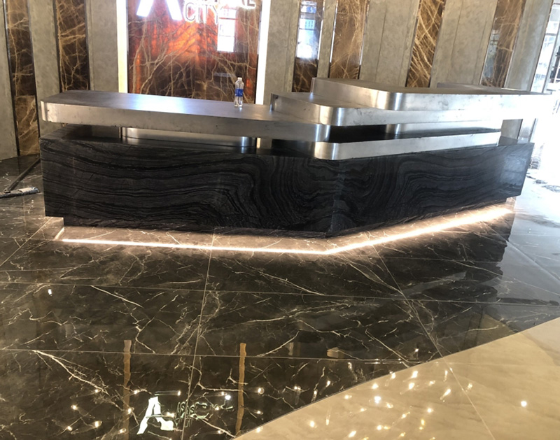 Đá marble wooden black