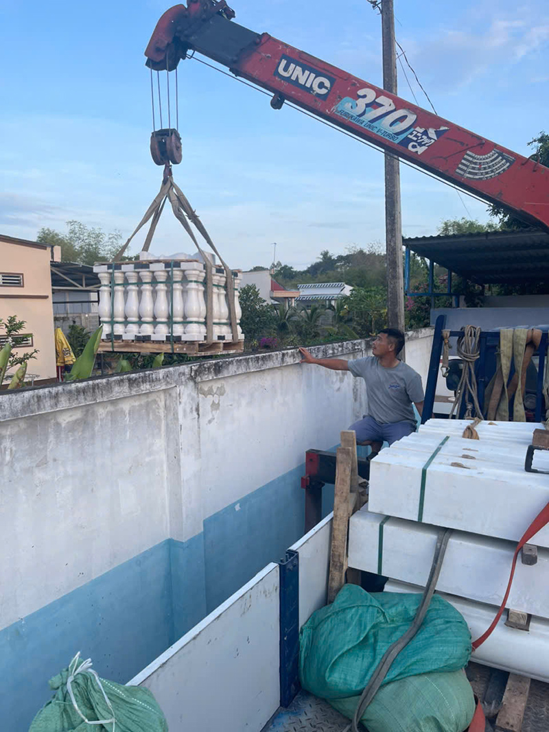 Trụ đá hoa cương trang trí